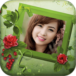 ikon bingkai foto bunga