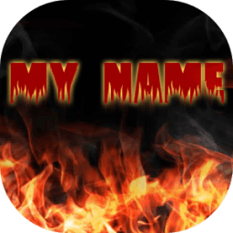 My Name Fire Live Wallpaper icon