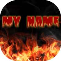 My Name Fire Live Wallpaper