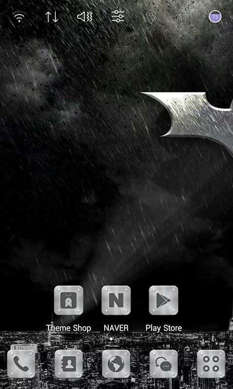 Black Dark Hero Launcher theme screenshot 4