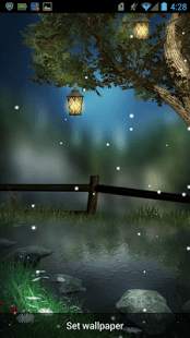 Fireflies Live Wallpaper स्क्रीनशॉट 1