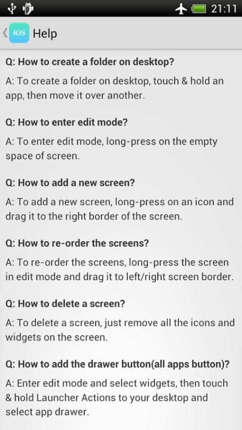 Launcher for iOS (iPhone look) screenshot 1