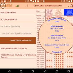 RailCal: Seat Calendar/PNR