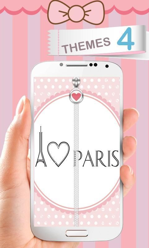 Paris Cute Lock Screen screenshot 1