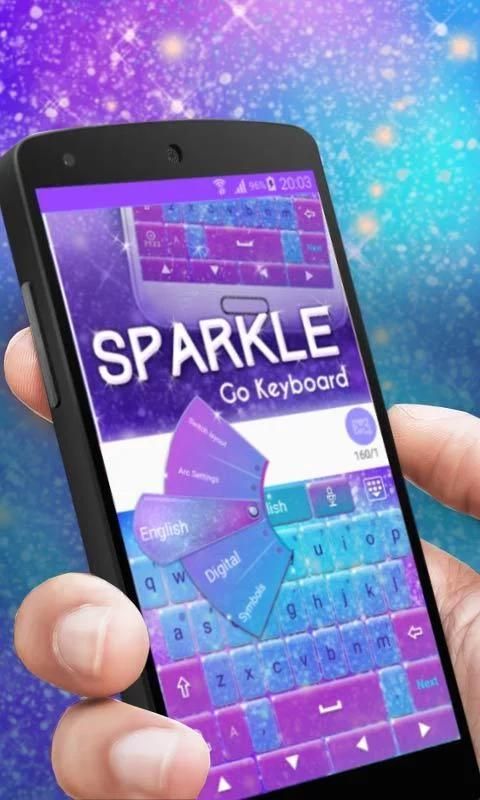 Sparkle GO Keyboard Theme скриншот 2