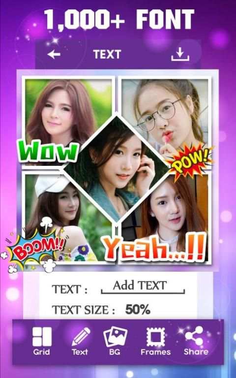 Cute Photo Collage Plus скриншот 3