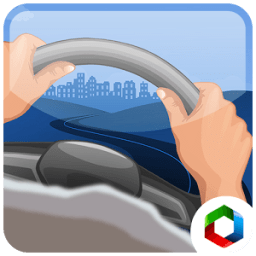 Simulator driving car icon