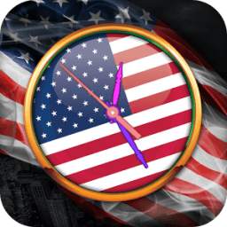 USA Clock Live Wallpaper 1.2