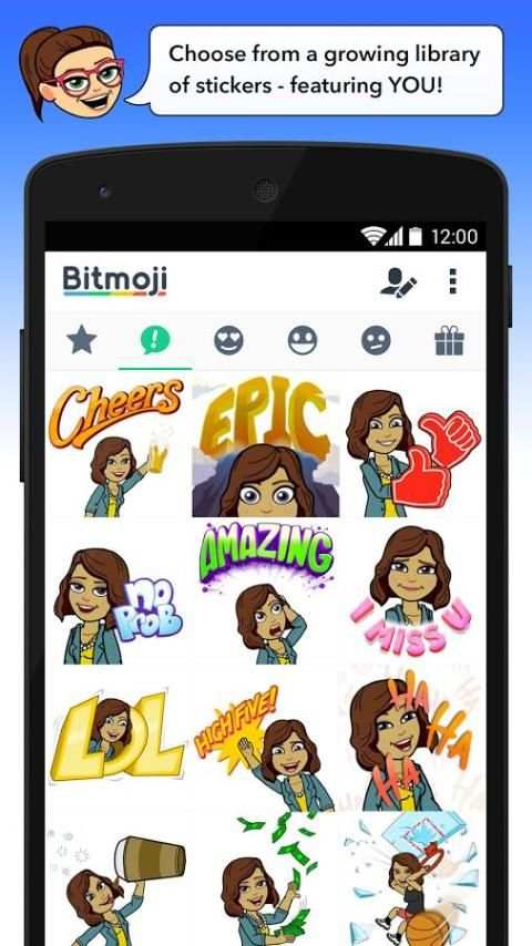 Bitmoji for Messenger स्क्रीनशॉट 2