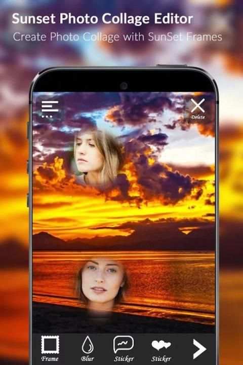 Sunset Photo Collage Editor स्क्रीनशॉट 6