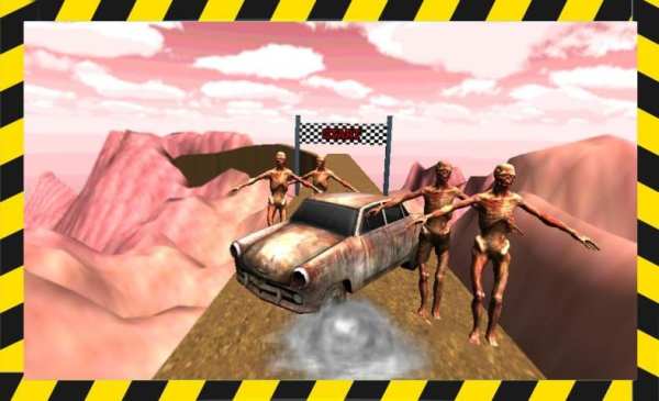 Zombie Car Hill Climb 3D screenshot 3