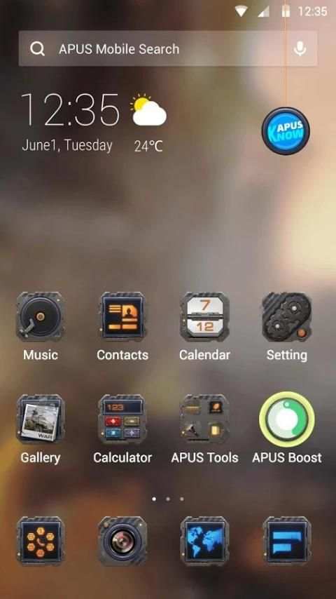 War-APUS Launcher theme screenshot 3