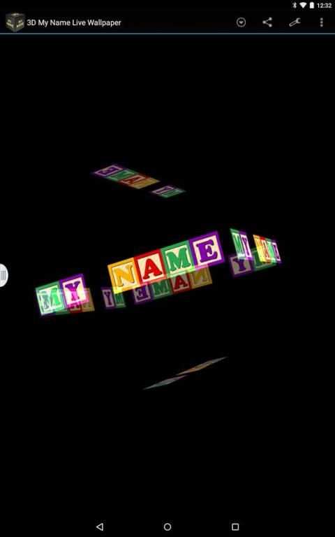 3D My Name Live Wallpaper скриншот 12