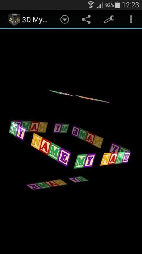 3D My Name Live Wallpaper скриншот 3