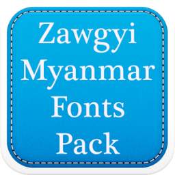 Zawgyi Myanmar Fonts Pack
