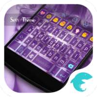 Emoji Purple Girl Keyboard