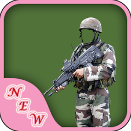 Military Man Photo Suit أيقونة