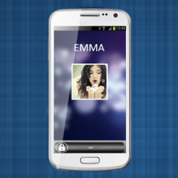 Name photo screen lock icon