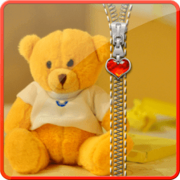 Teddy bear Zipper Lock أيقونة