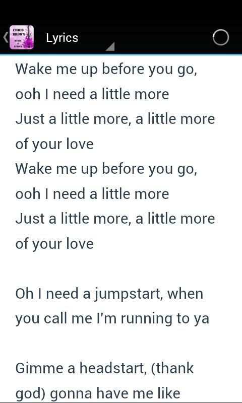 Chris Brown Music & Lyrics 1 تصوير الشاشة
