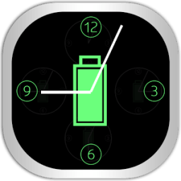 Battery Saver Analog Clock أيقونة