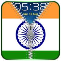 Indian Flag Zipper Lock on 9Apps