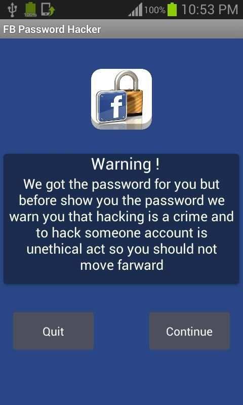 FB Password Hacker (Prank) скриншот 1