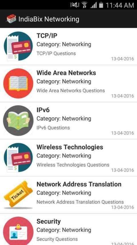 IndiaBix Networking 5 تصوير الشاشة