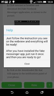 Fake Facebook Messenger screenshot 2