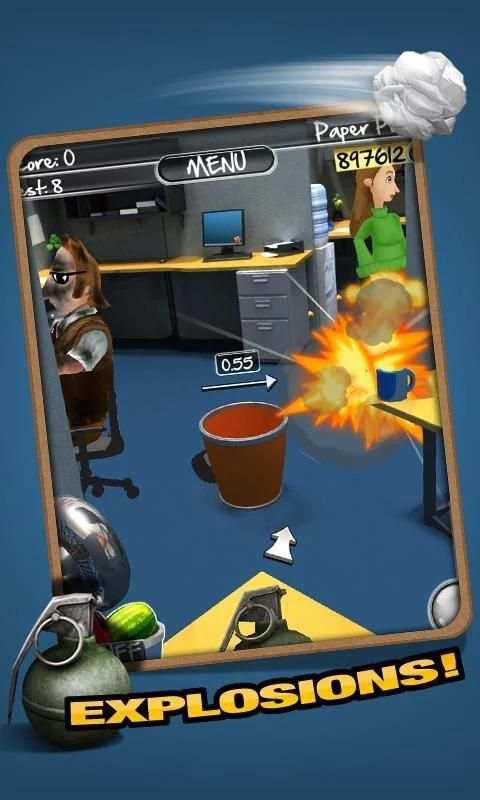 Paper Toss 2.0 screenshot 4