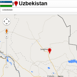 Uzbekistan map आइकन
