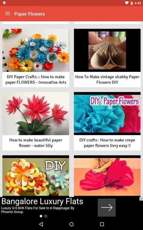How to make paper flowers скриншот 6