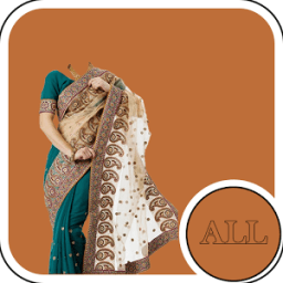 Woman Saree Style Photo أيقونة