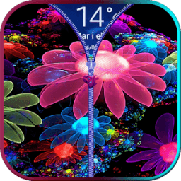 Flower Zipper Lock أيقونة