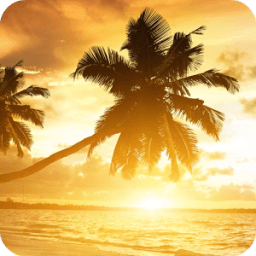 Sunset Beach Live Wallpaper icon