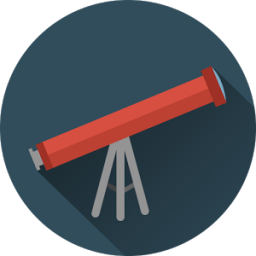 Telescope &amp; Light أيقونة