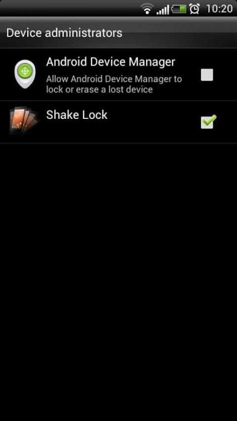 Shake Lock स्क्रीनशॉट 1