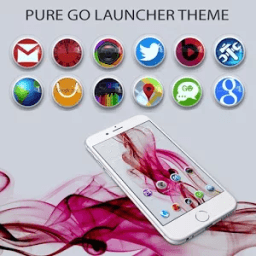 Pure Go Launcher Theme Tapjoy أيقونة