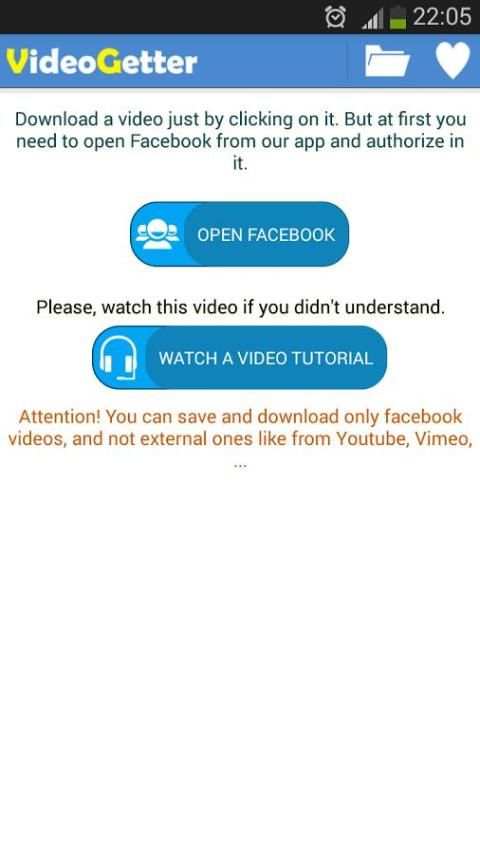VideoGetter For Facebook 6 تصوير الشاشة