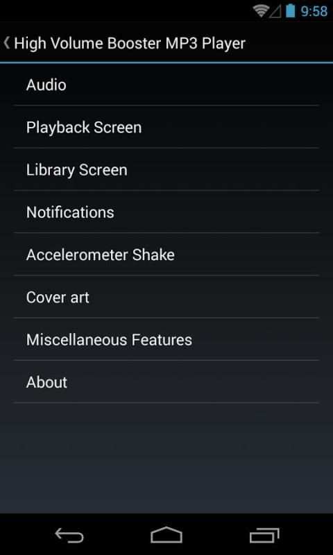 High Volume Booster MP3 Player screenshot 1