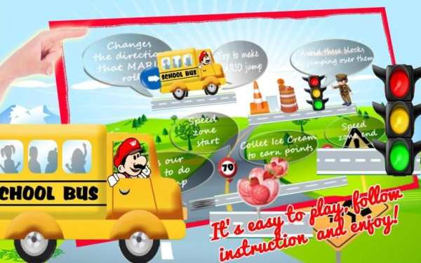Mario and School Bus screenshot 2