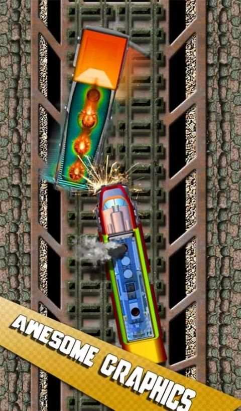 Train Driving Racing Rush 2D скриншот 1