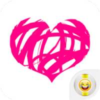 Sweet Cute Love Heart Stickers on 9Apps