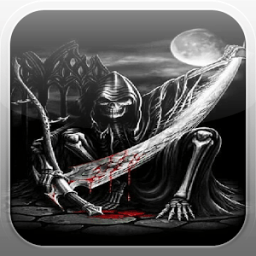 Skeleton Grim Reaper Fire LWP icon