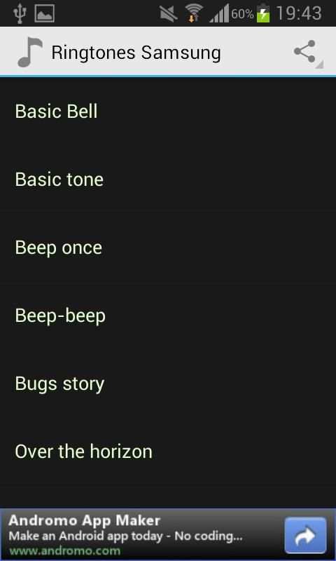 Galaxy S III mini ringtones स्क्रीनशॉट 1