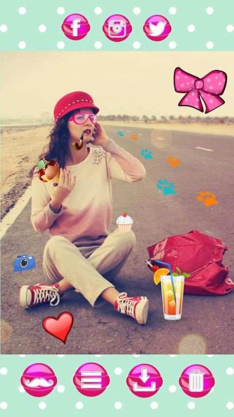 Hipster Stickers Photo Editor screenshot 6