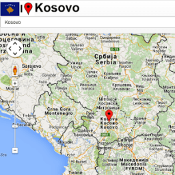 Kosovo map icon