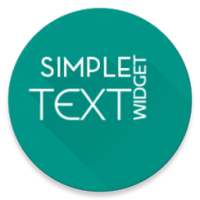 Simple Text Widget (Any Text)