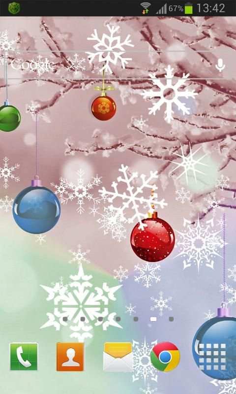 Christmas Balls Live Wallpaper 2 تصوير الشاشة