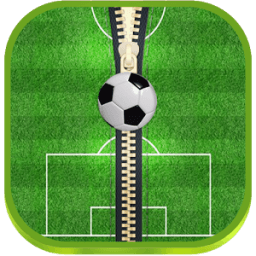 ikon Football Wallpaper Zipper Lock